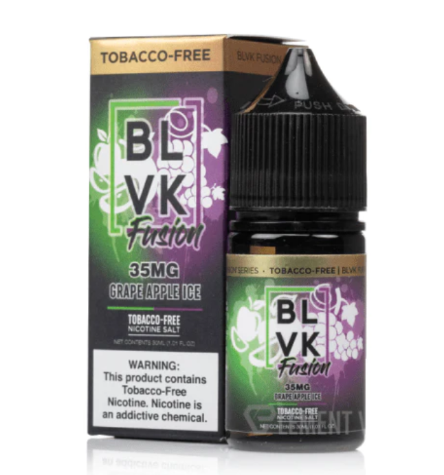 Líquido BLVK Salt Nic Fusion Grape Apple Ice 30ml - Tienda Vapor