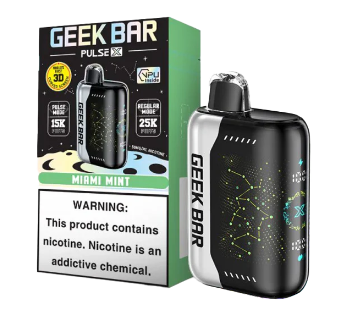Pod descartable GeekBar 25000 Pulse X Miami Mint - Tienda Vapor