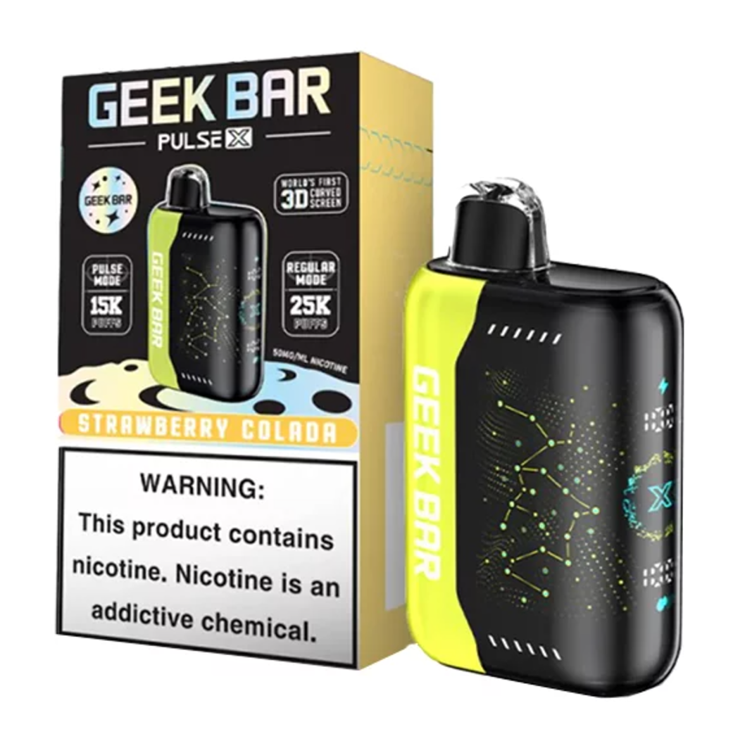 Pod descartable GeekBar 25000 Pulse X Strawberry Colada - Tienda Vapor
