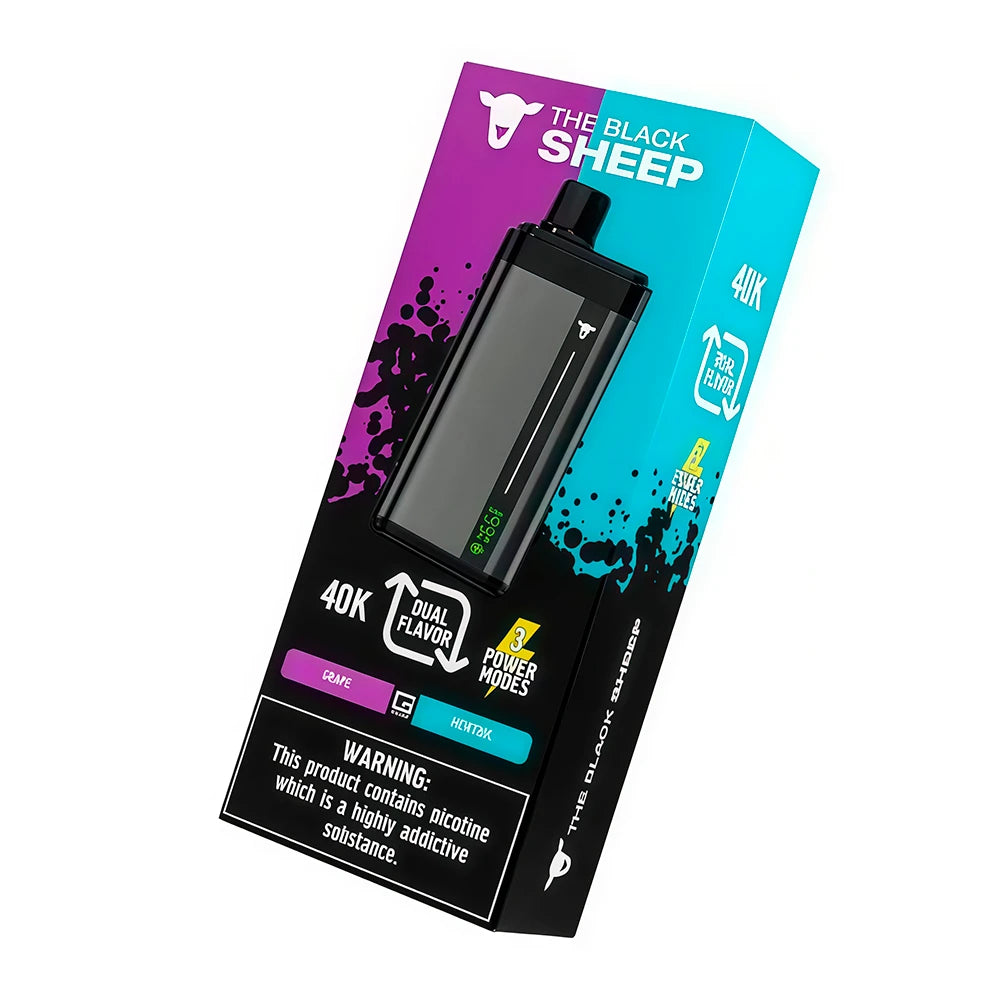 Pod descartable The Black Sheep 40K Dual Flavor Grape / Menthol