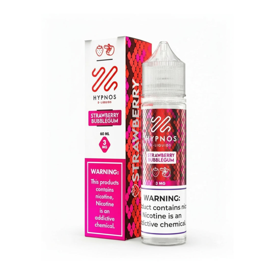 Líquido Hypnos Strawberry Bubblegum 60ml - Tienda Vapor