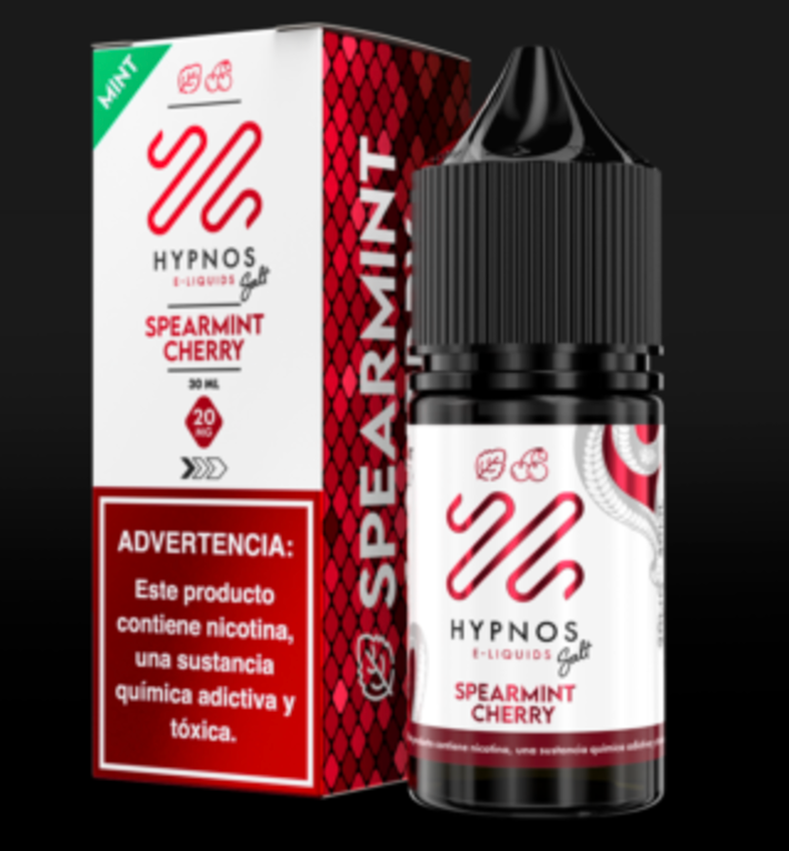 Líquido Hypnos Salt Nic Spearmint Cherry 30ml - Tienda Vapor