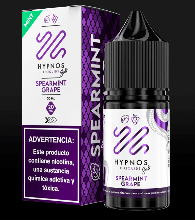 Líquido Hypnos Salt Nic Spearmint Grape 30ml - Tienda Vapor
