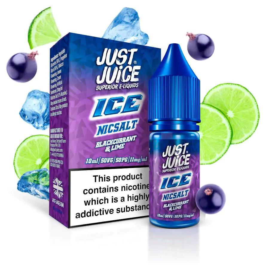 Liquido Just Juice Salt Nic Blackcurrant Lim 30ml - Tienda Vapor