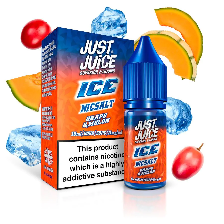 Liquido Just Juice Salt Nic Grape Melon 30ml - Tienda Vapor