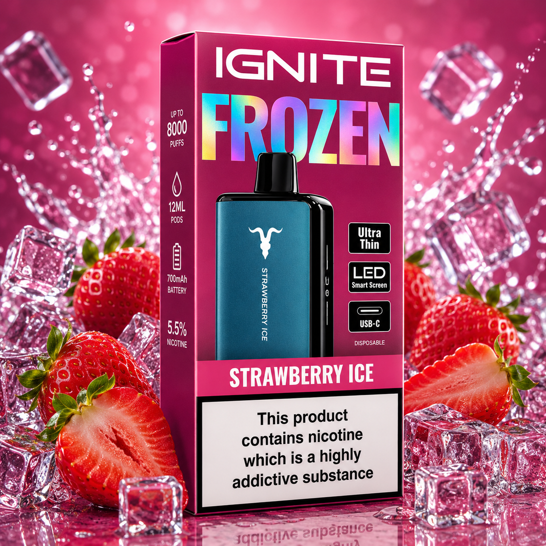 Pod Descartable Ignite Frozen Ultra Thin Strawberry Ice 20K