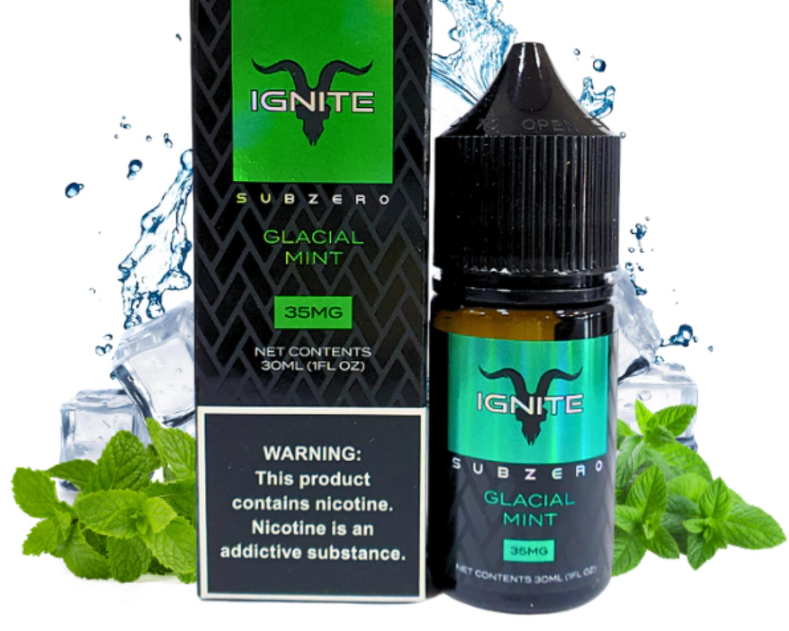 Liquido Ignite Salt Nic Glacial Mint - Tienda Vapor