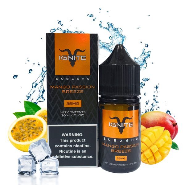 Liquido Ignite Salt Nic Mango Passion Breeze - Tienda Vapor