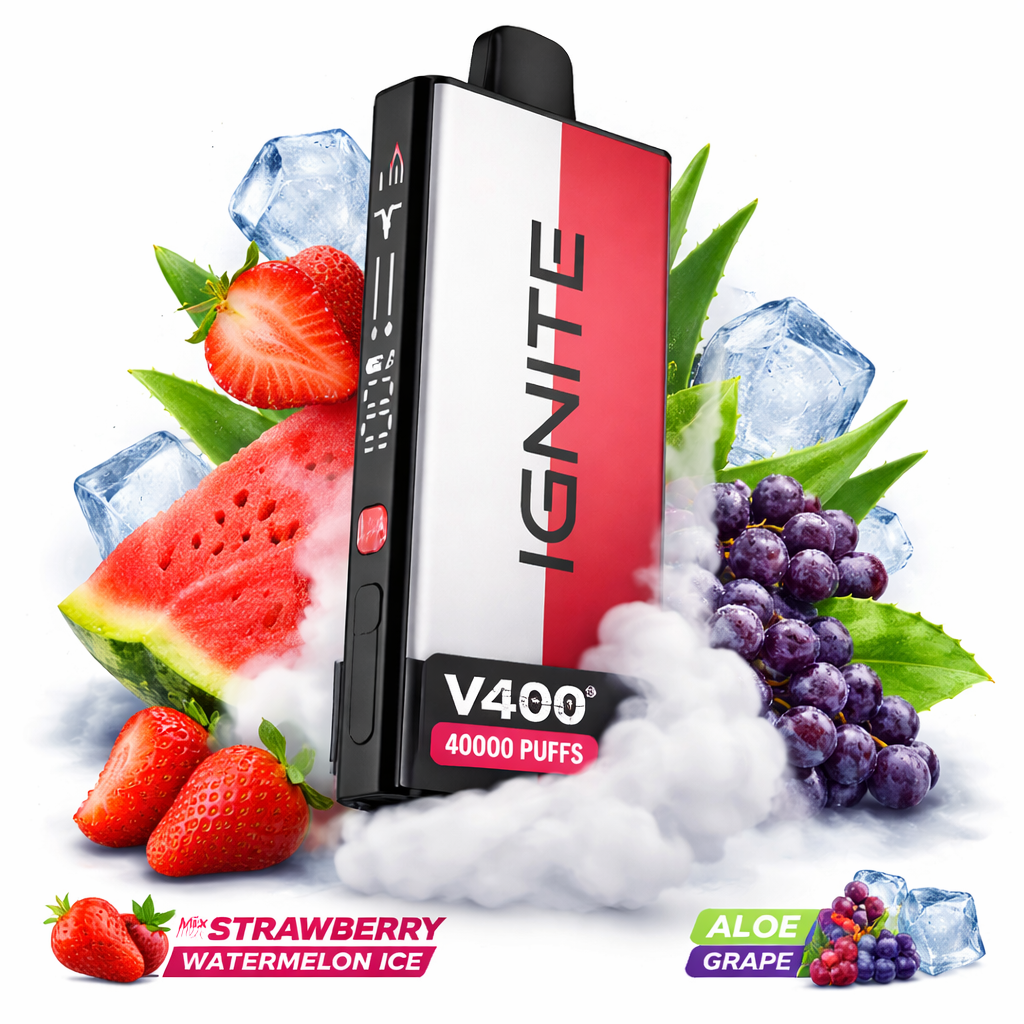 Pod descartable Ignite V400 40000 puffs Mix Strawberry Watermelon Ice / Aloe Grape - Tienda Vapor