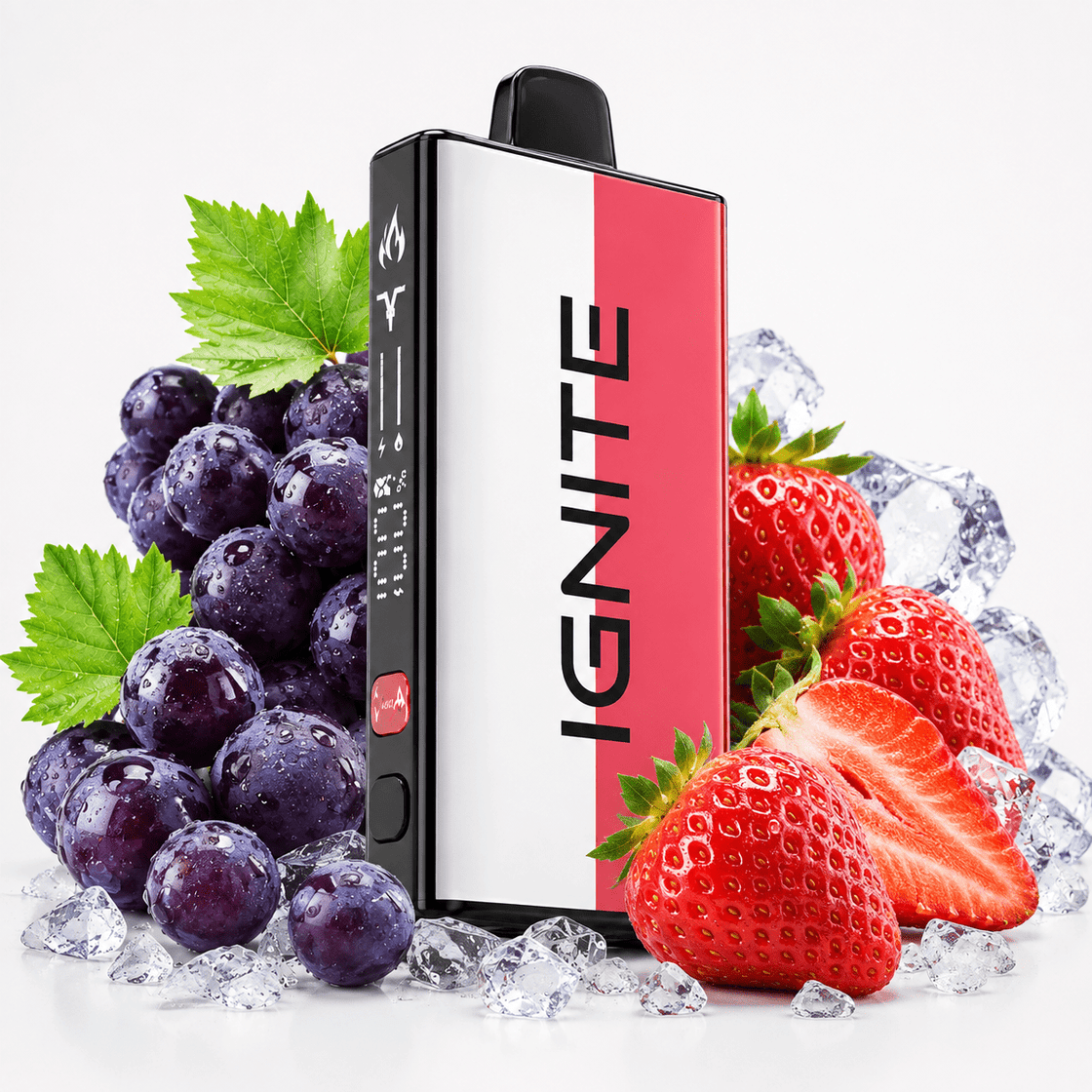 Pod descartable Ignite V400 40000 puffs Mix Grape Ice / Strawberry - Tienda Vapor