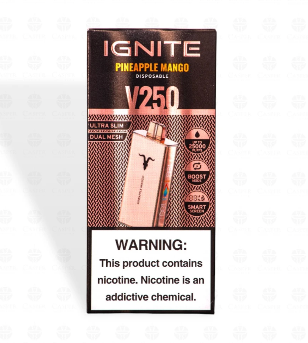 Pod descartable Ignite V250 ROSE Pineapple Mango 25000 puffs - Tienda Vapor