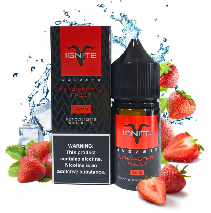 Liquido Ignite Salt Nic Strawberry Frost - Tienda Vapor