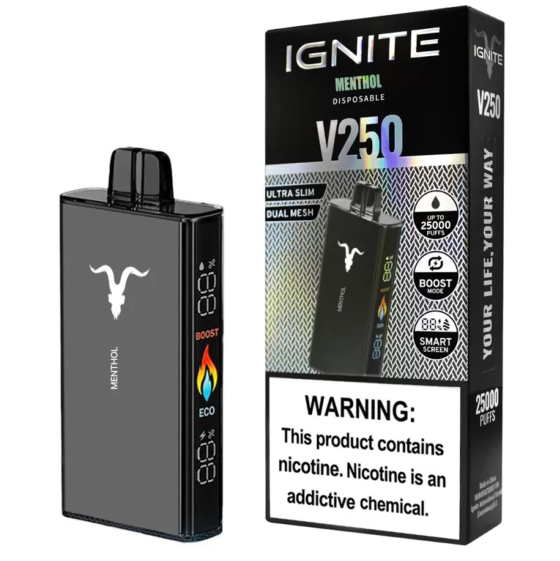 Pod descartable Ignite V250 Pineapple Mango 25000 puffs - Tienda Vapor