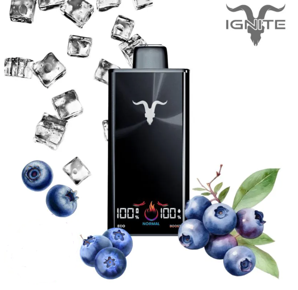 Pod descartable Ignite V300 30000 puffs Blueberry Ice - Tienda Vapor