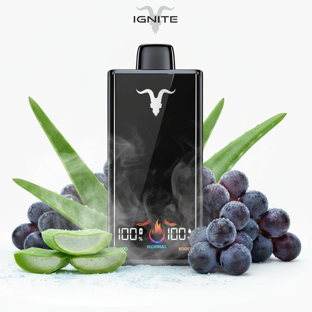 Pod descartable Ignite V300 Ultra Slim Aloe Grape Ice 30K - Tienda Vapor