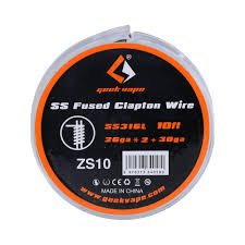 Geekvape SS Fused Clapton Wire ZS10 10ft - Tienda Vapor