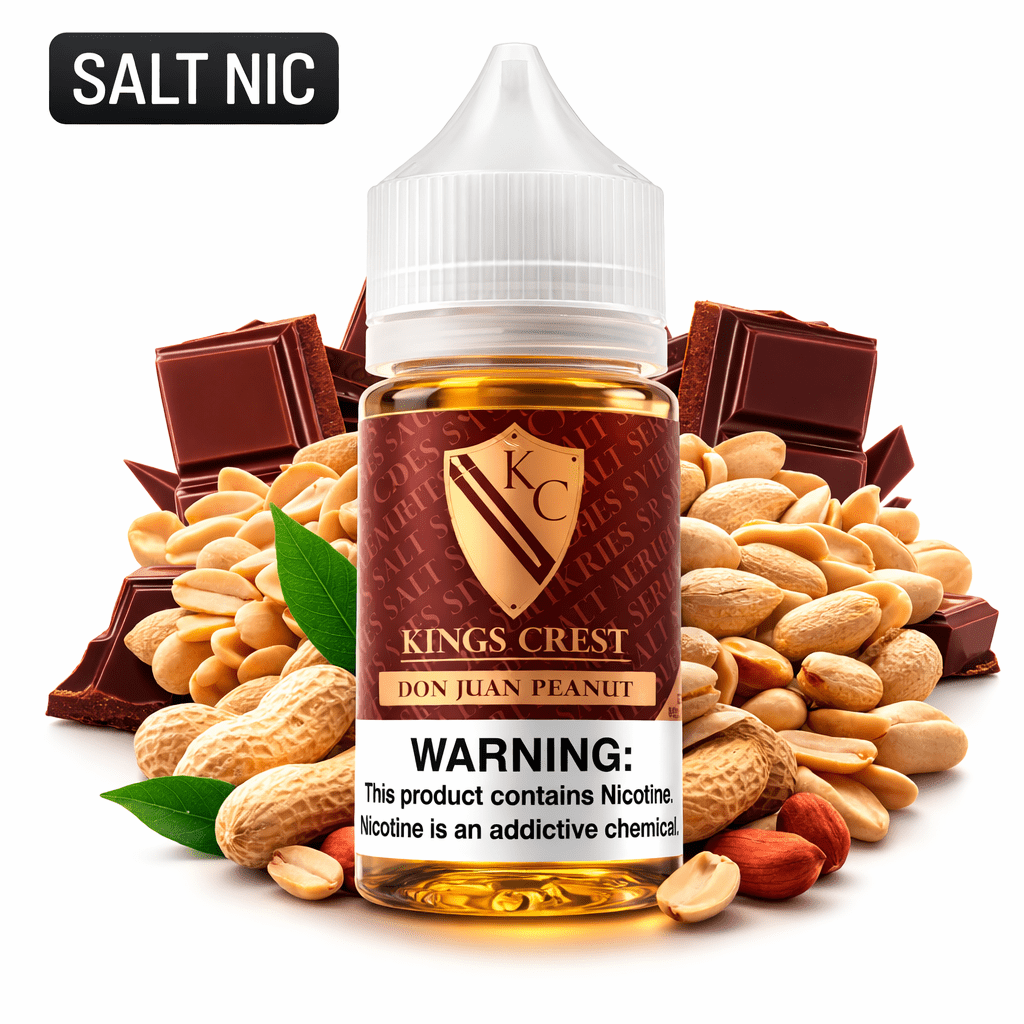 Líquido King´s Crest Don Juan Peanut Salt Nic 30ml - Tienda Vapor