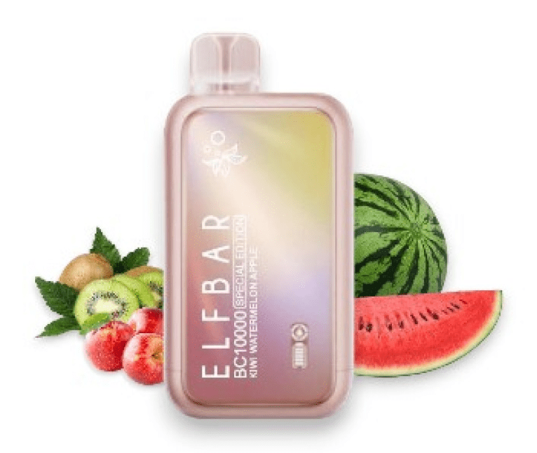 Pod descartable ElfBar Kiwi Watermelon Apple BC10000 Puffs - Tienda Vapor