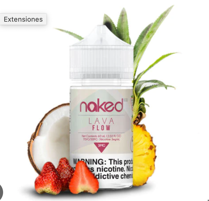 Líquido Naked Lava Flow Ice 60ml - Tienda Vapor