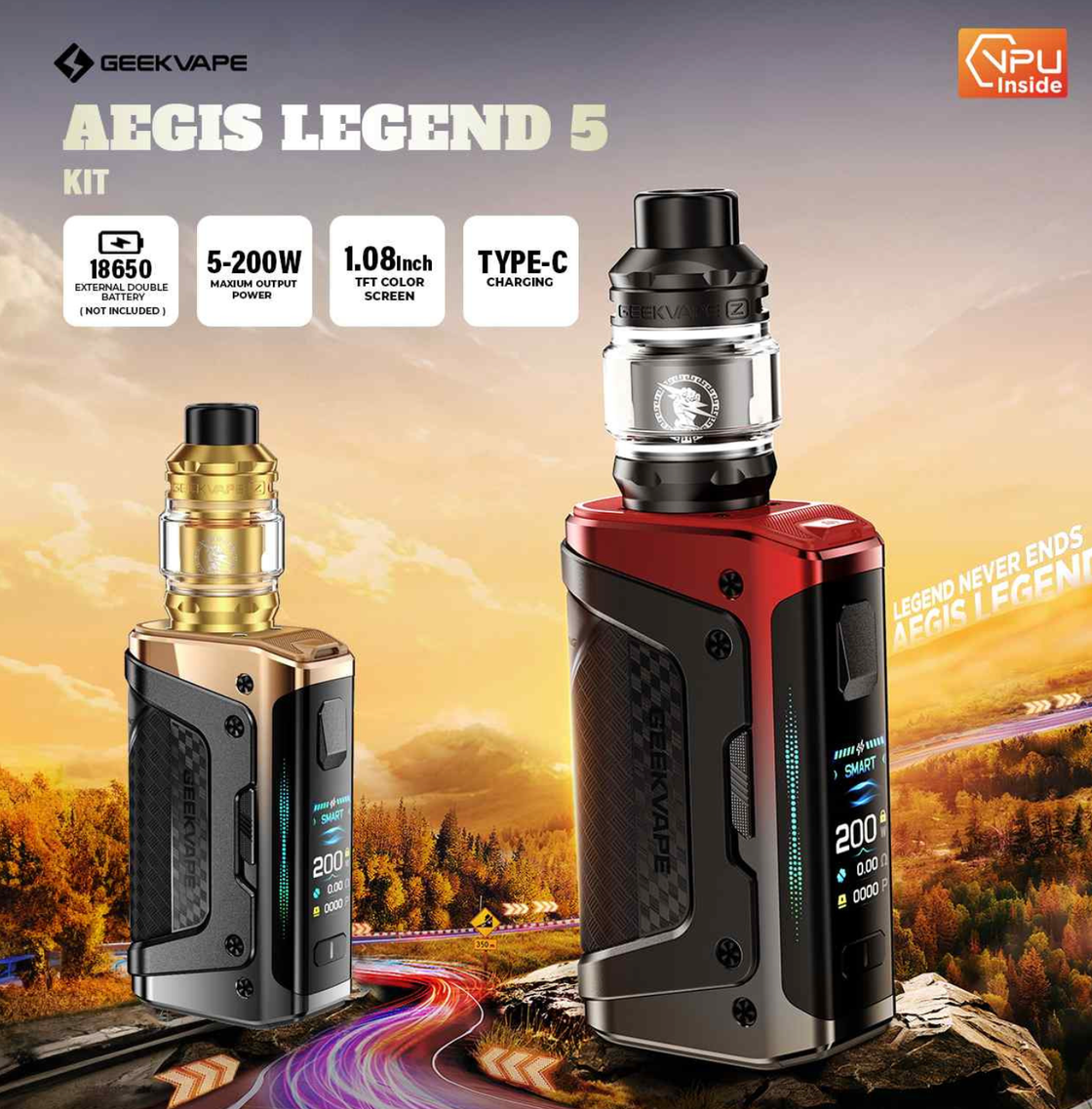 Kit GeekVape Aegis Legend 5 - Productos de vapeo premium Kit GeekVape Aegis Legend 5 - Productos de vapeo premium