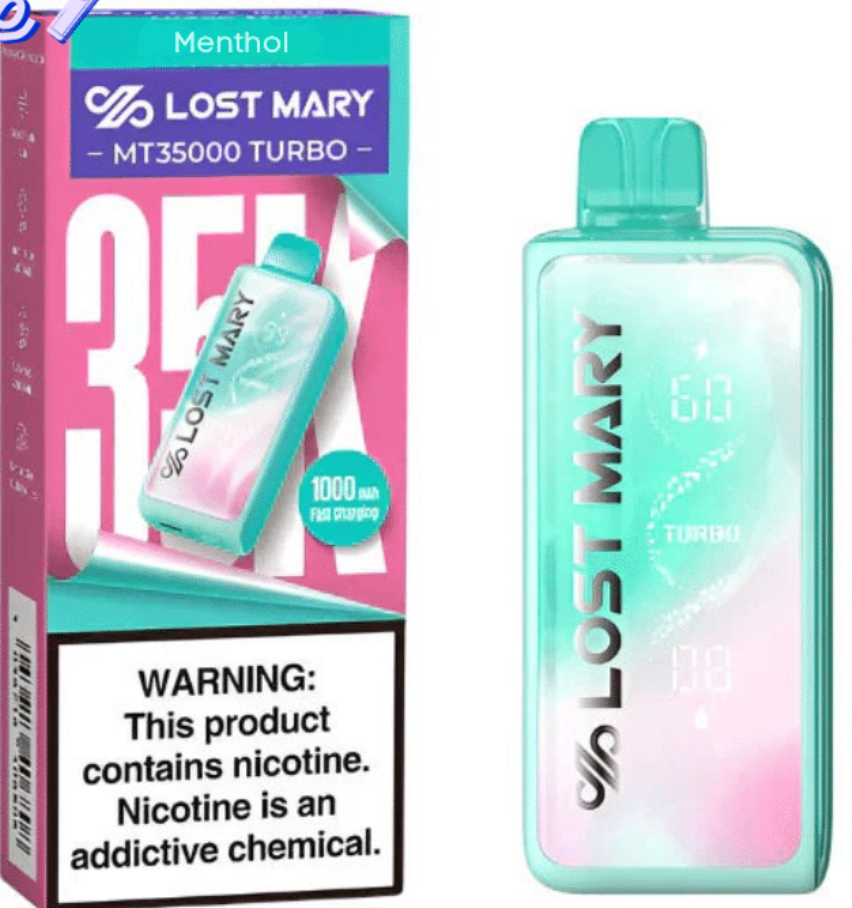 Pod descartable Lost Mary MT35000 Turbo Menthol