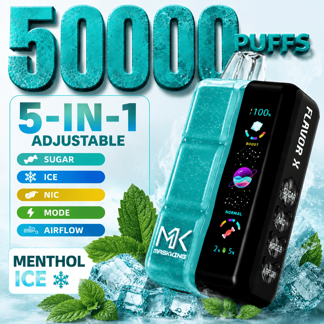 Pod descartable Maskking Flavor X 50000 Puffs Menthol - Tienda Vapor