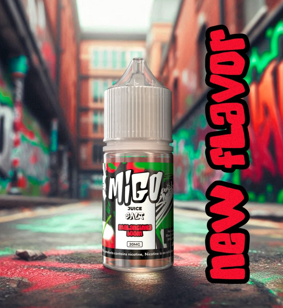 Liquido Migo Salt Nic Melancinha Boom 30ml - Tienda Vapor