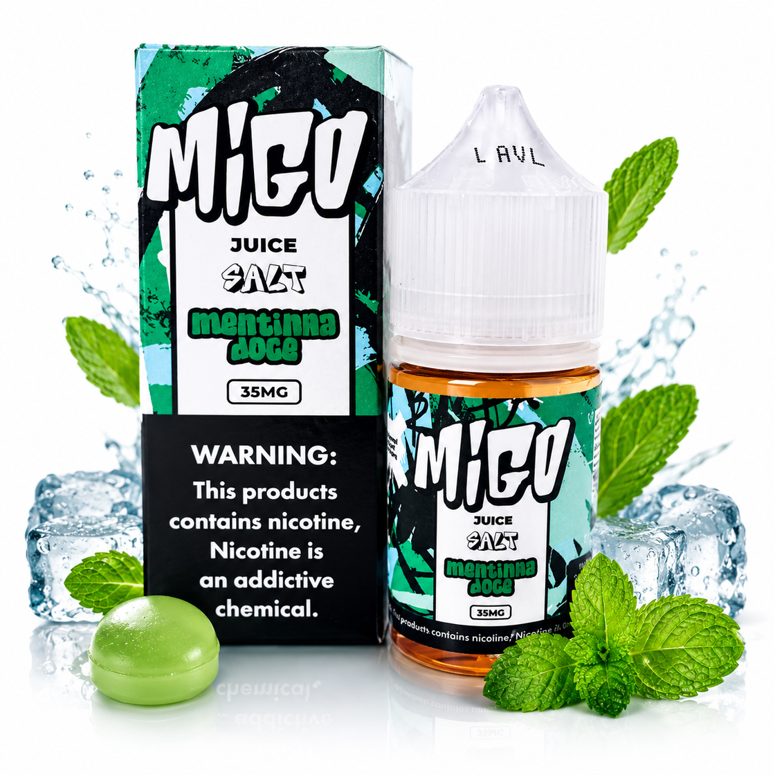Liquido Migo Salt Nic Menthina Doce 30ml