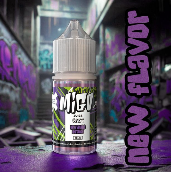 Liquido Migo Salt Nic Uvinha Braba 30ml - Tienda Vapor
