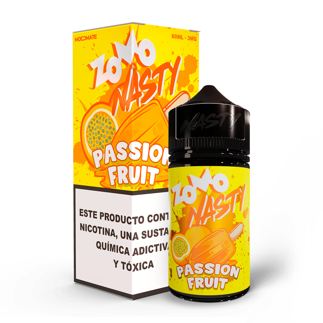 Líquido Zomo Nasty Passion Fruit 60ml - Tienda Vapor
