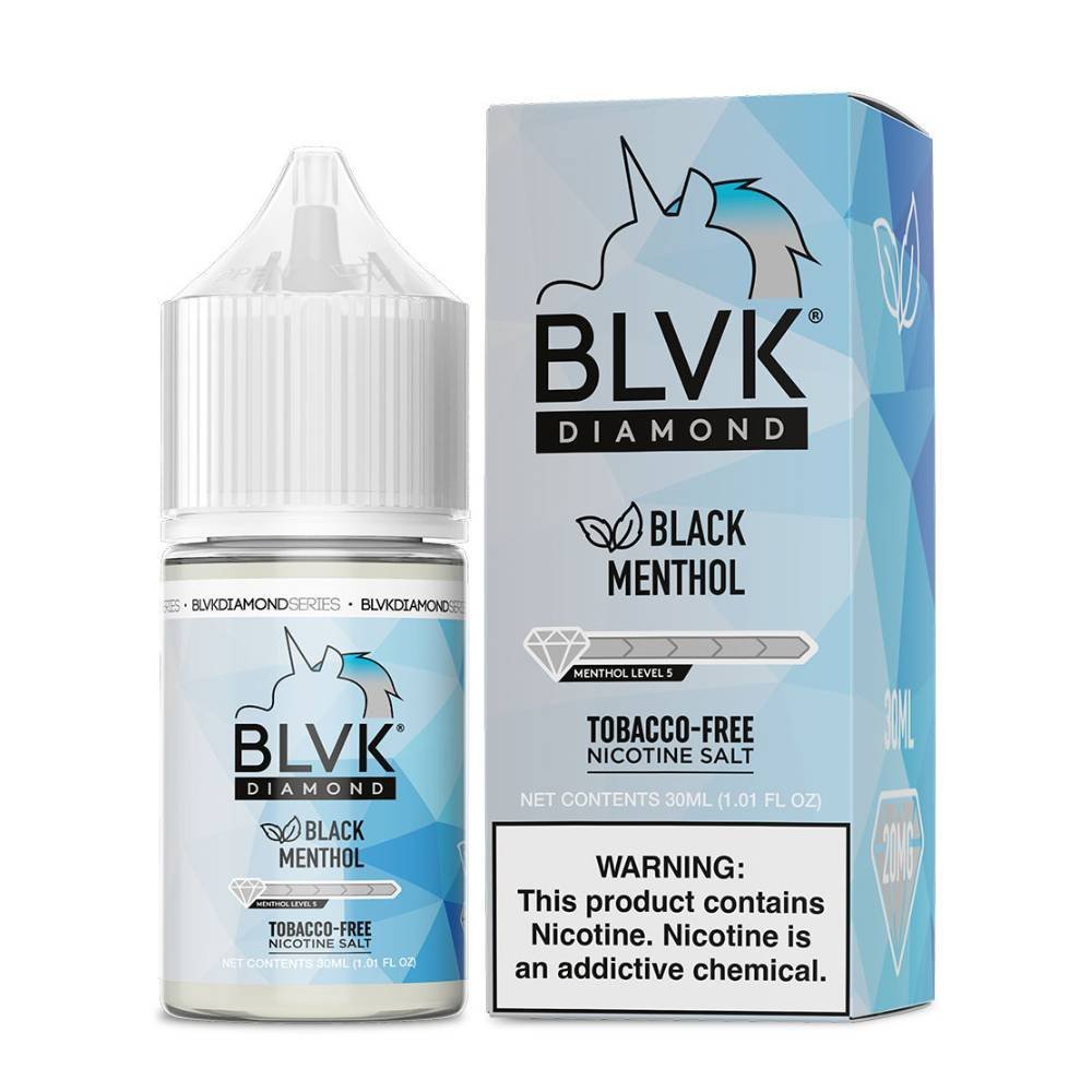 Líquido BLVK Salt Nic Diamond Black Menthol 30ml - Tienda Vapor