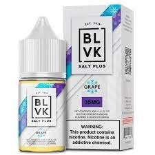 Líquido BLVK Salt Nic Plus Grape Ice 30ml - Tienda Vapor