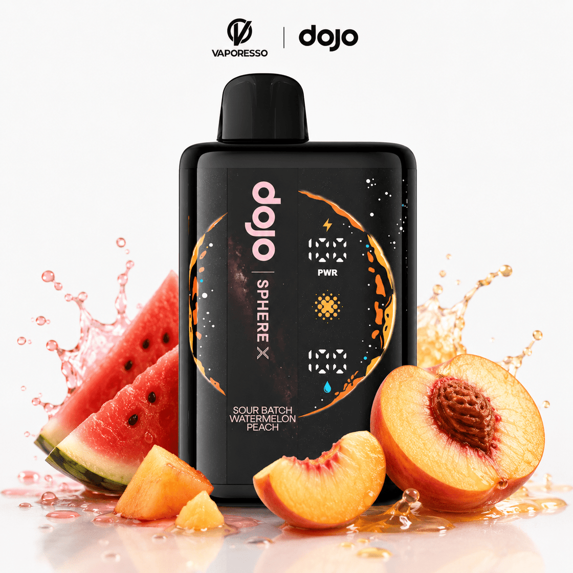 Pod Descartable Vaporesso Dojo Sphere X 40K Sour Batch Watermelon Peach - Tienda Vapor