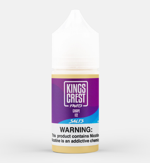 Líquido King's Crest Fruits Grape Ice Salt Nic 30 ml - Tienda Vapor