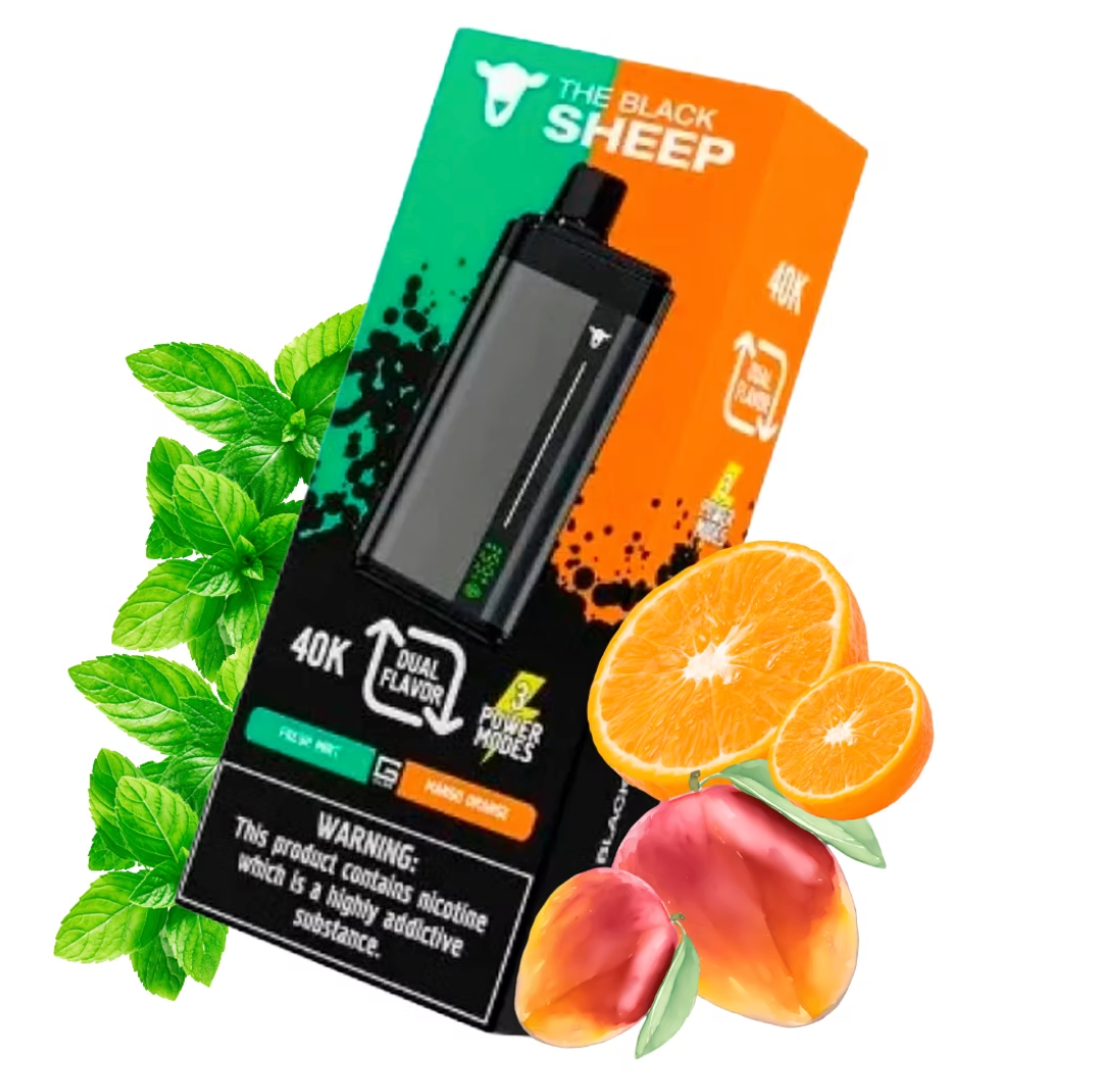 Pod descartable The Black Sheep 40K Dual Flavor Mango Orange / Fresh Mint