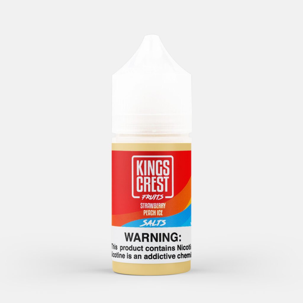 Líquido King's Crest Fruits Strawberry Peach Ice Salt Nic 30 ml - Tienda Vapor