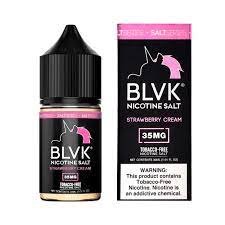 Líquido BLVK Salt Nic Strawberry Cream 30ml - Tienda Vapor