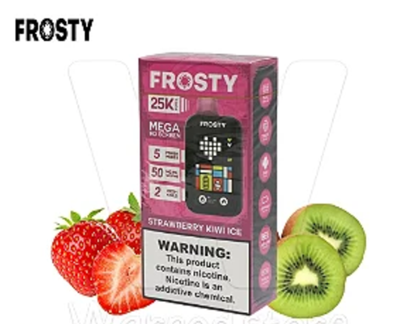 Pod descartable Frosty 25000 puffs Strawberry Kiwi Ice - Tienda Vapor