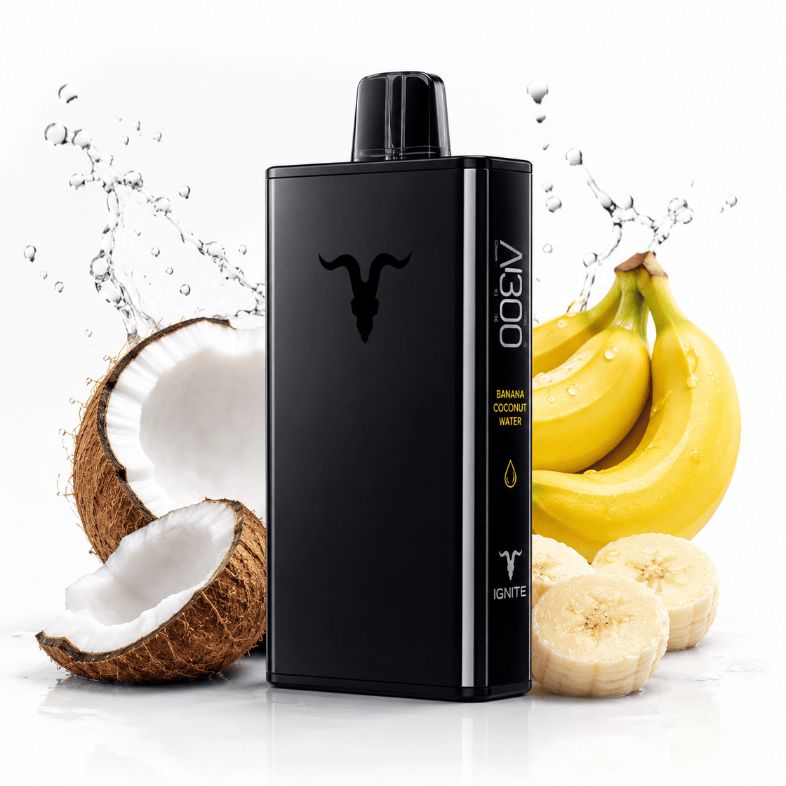 Pod descartable Ignite V300 30000 puffs Banana Coconut Water - Tienda Vapor