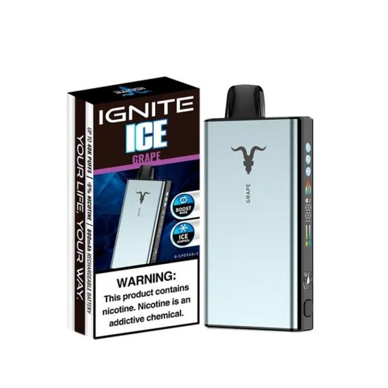 Pod descartable Ignite V400 40000 puffs Ice Grape - Tienda Vapor