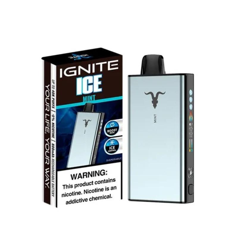 Pod descartable Ignite V400 40000 puffs Ice Mint - Tienda Vapor