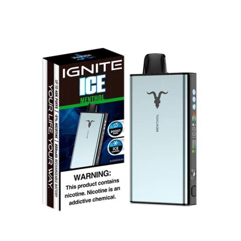 Pod descartable Ignite V400 40000 puffs Ice Menthol - Tienda Vapor