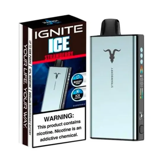 Pod descartable Ignite V400 40000 puffs Ice Strawberry - Tienda Vapor