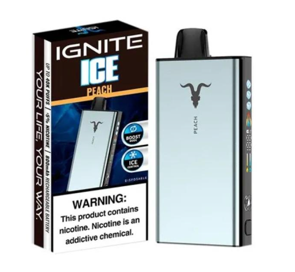 Pod descartable Ignite V400 40000 puffs Ice Peach