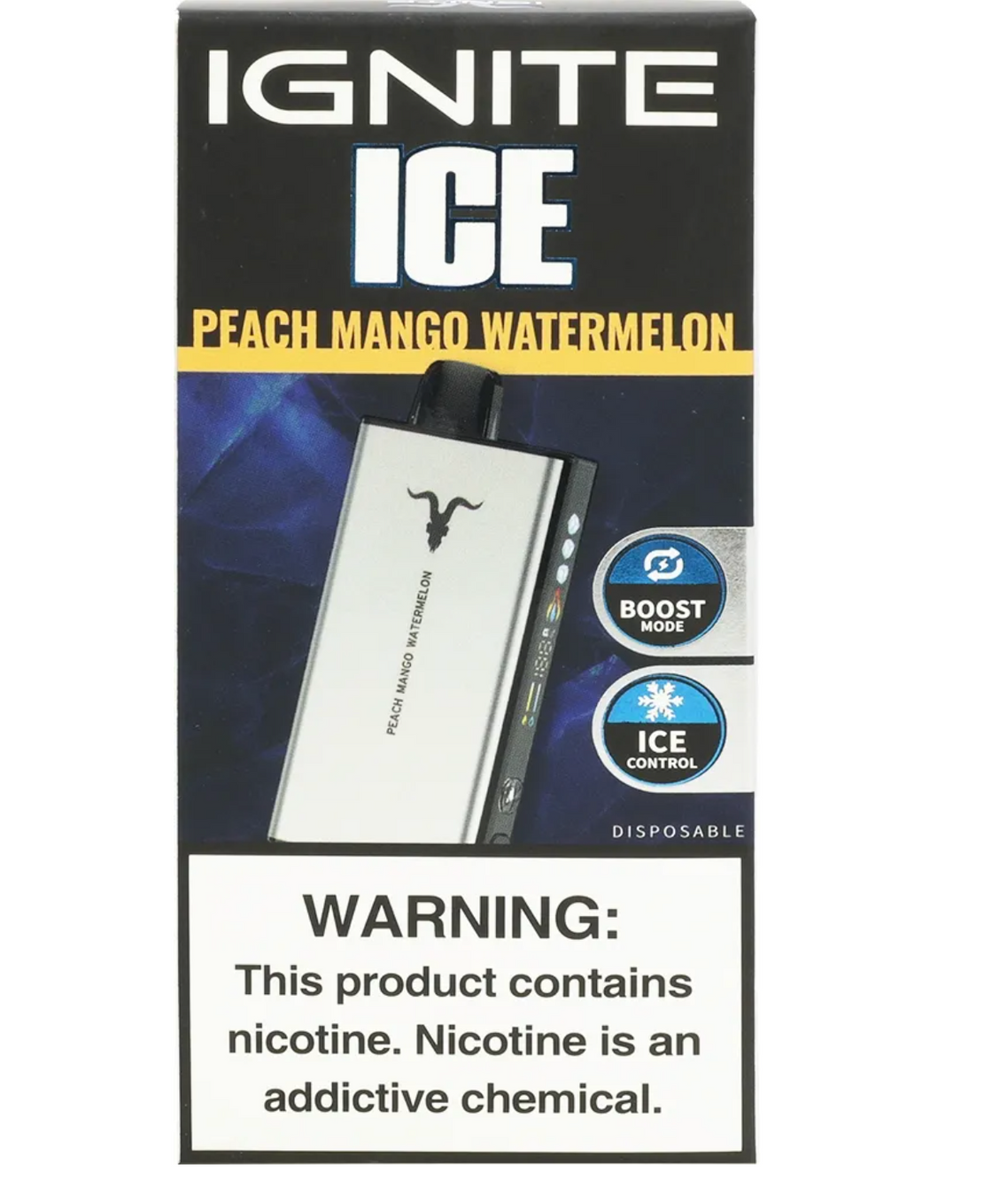 Pod descartable Ignite V400 40000 puffs Ice Peach Mango Watermelon