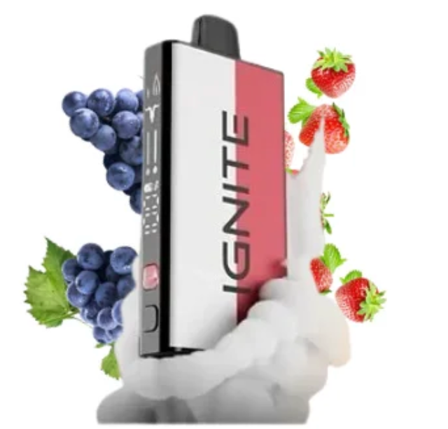 Pod descartable Ignite V400 40000 puffs Mix Grape Ice  / Strawberry