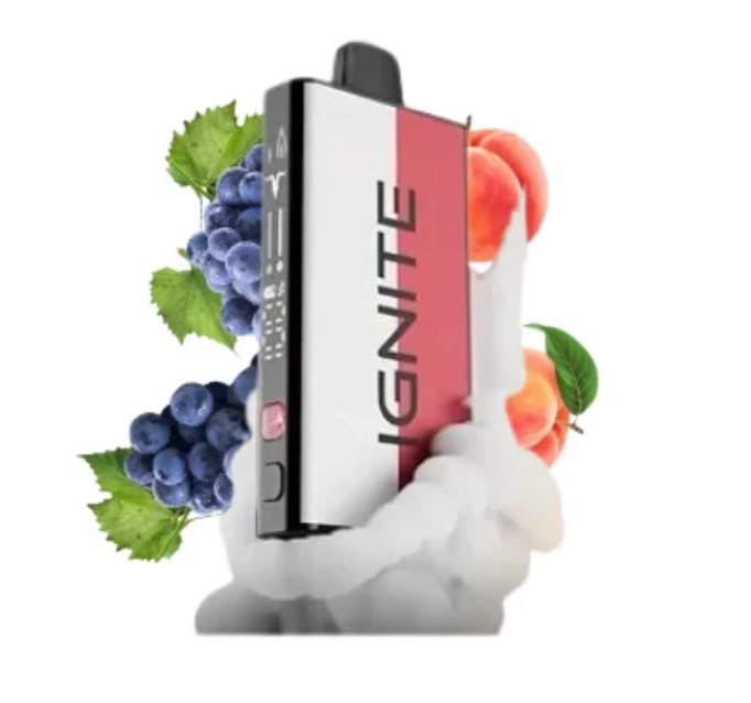 Pod descartable Ignite V400 40000 puffs Mix Grape Pop / Peach Ice