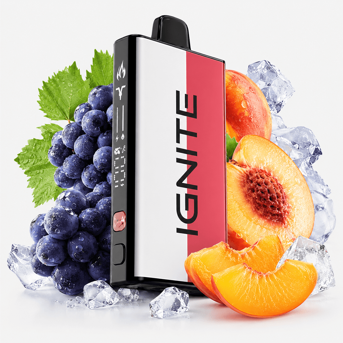 Pod descartable Ignite V400 40000 puffs Mix Grape Pop / Peach Ice - Tienda Vapor