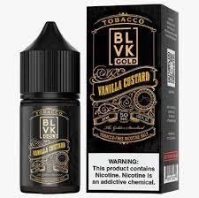 Líquido BLVK Salt Nic Gold Vainilla Custard 30ml - Tienda Vapor