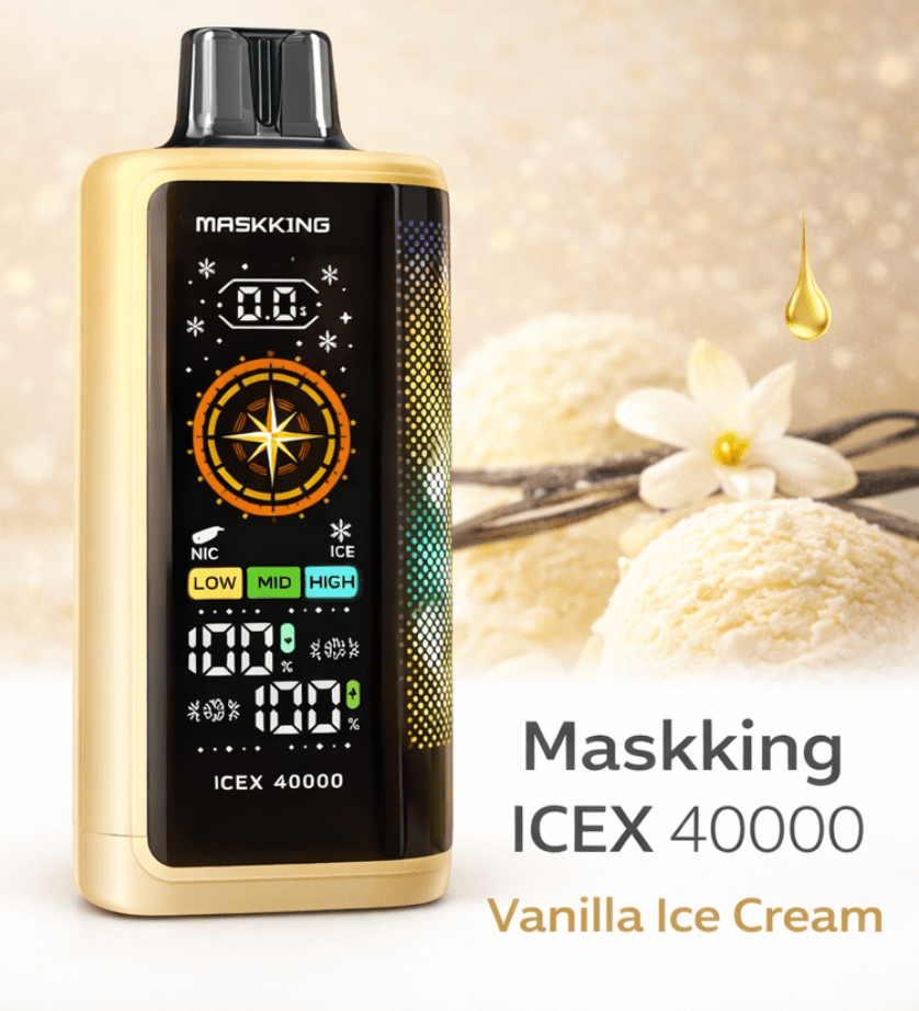 Pod descartable Maskking IceX 40000 Puffs Vainilla Ice Cream - Tienda Vapor